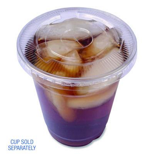 Boardwalk PET Cold Cup Straw-Slot Lids, Fits 9 oz Squat/12 oz Cold Cups, Plastic, Clear, 1,000/Carton (PET912STRAW)