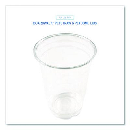 Boardwalk Clear Plastic PET Cups, 14 oz, 50/Bag, 20 Bags/Carton (PET14)