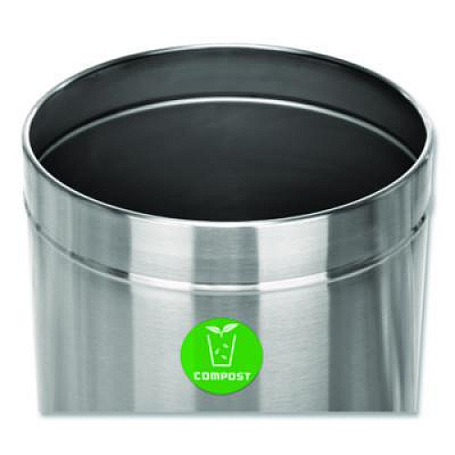 Alpine Industries 27 Gallon Stainless Steel Compost Can, Brushed Stainless Steel (ALP47527CO)
