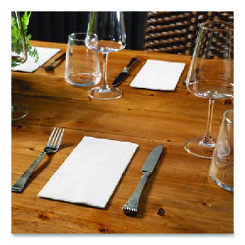Hoffmaster Dinner Napkins, 2-Ply, 16 x 16, White, 1,000/Carton (125023)