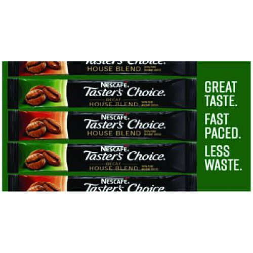 Nescaf Taster's Choice Stick Pack, Decaf, 0.06oz, 80/Box, 6 Boxes/Carton (66488CT)