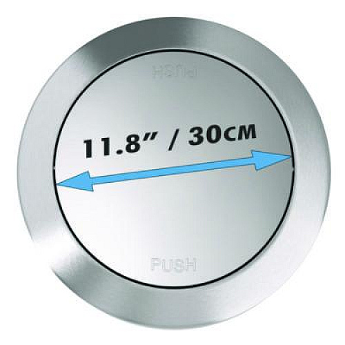 HLS Commercial Swing Top Trash Can, 17 gal, Stainless Steel, Silver (HLS17FTS)
