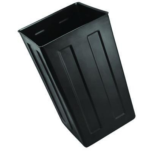Alpine Industries 40 Gallon Rigid Plastic Waterproof Square Trash Can Insert Liner for Indoor/Outdoor Trash Can, Plastic, Black (ALPA01)