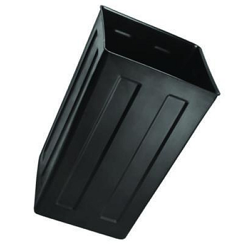 Alpine Industries 40 Gallon Rigid Plastic Waterproof Square Trash Can Insert Liner for Indoor/Outdoor Trash Can, Plastic, Black (ALPA01)