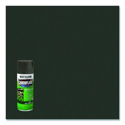Rust-Oleum Camouflage Spray Paint, Flat Deep Forest Green, 12 oz Aerosol Can (279175)