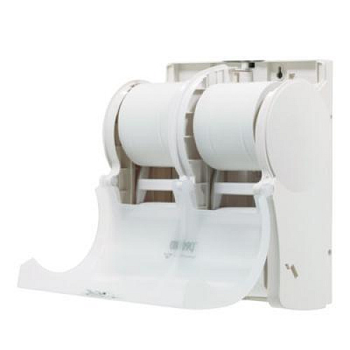 Georgia Pacific Professional Compact Quad Vertical Four-Roll Coreless Tissue Dispenser, 12.06 x 8 x 14.44, White (56747A)