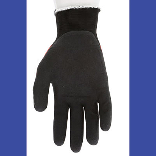 MCR Safety Ninja BNF N96970 Gloves, 10" Long, X-Large, Black/Red, 12 Pairs (N96970XL)