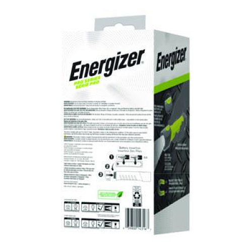 Energizer Pro Series Hybrid Handheld, Rechargeable Lithium Ion Battery/2 AA Batteries (Included), Gray/Green (ENYPHH21)