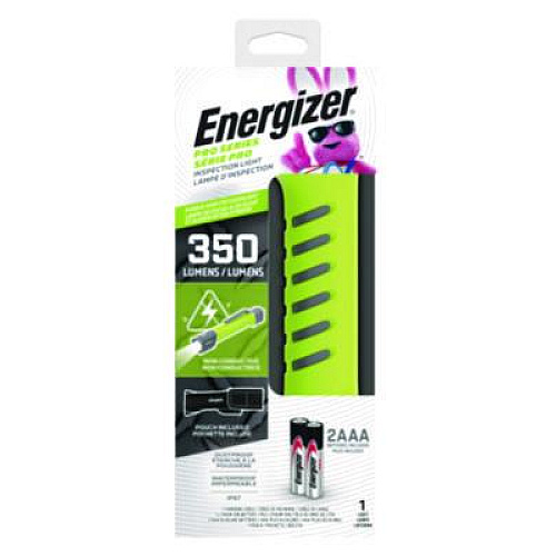 Energizer Pro Series Inspection Light, Rechargeable Lithium Ion Battery/2 AAA Batteries (Included), Gray/Green (ENYPHH22)