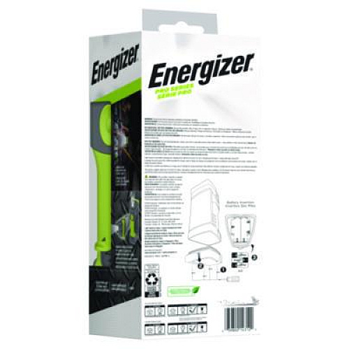 Energizer Pro Series Work Light, Rechargeable Lithium Ion Battery/3 AA Batteries (Included), Gray/Green (ENYPWL31)