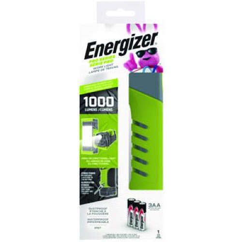 Energizer Pro Series Work Light, Rechargeable Lithium Ion Battery/3 AA Batteries (Included), Gray/Green (ENYPWL31)