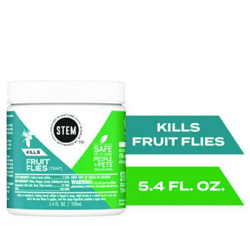 SC JOHNSON STEM Fruit Flies Trap, 5.4 oz Jar, 8/Carton (329965)