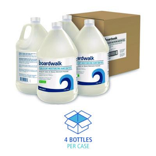 Boardwalk Pearlescent Moisturizing Liquid Hand Soap Refill, Aloe Scent, 1 gal Bottle, 4/Carton (450CT)