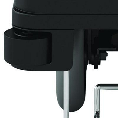 Suncast Commercial Standard Housekeeping Cart, Plastic, 1 Shelf, 24" x 62.13" x 49.75", Black (HKC1000)