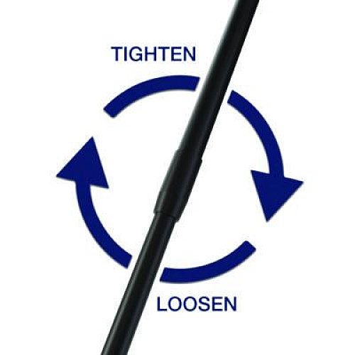 Suncast Commercial 24" Telescoping Rake, 24" Width, 47.5" to 66" Length (LRT240D)