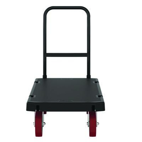 Suncast Commercial Resin Platform Truck, 1,600 lb Capacity, 24.25 x 52.25 x 41, Black (PDPT2448)