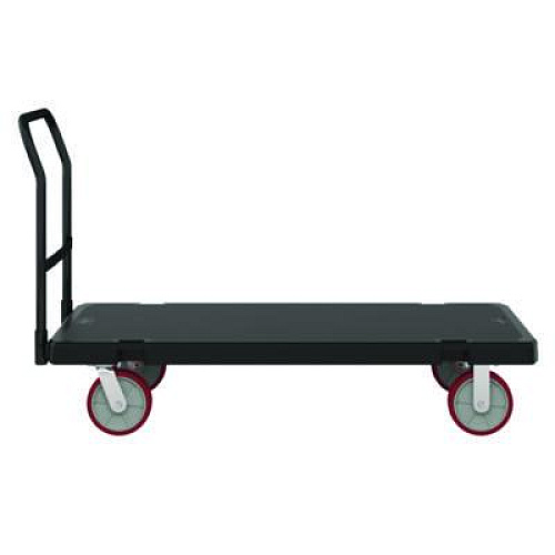 Suncast Commercial Resin Platform Truck, 1,600 lb Capacity, 30.25 x 64.5 x 41, Black (PDPT3060)