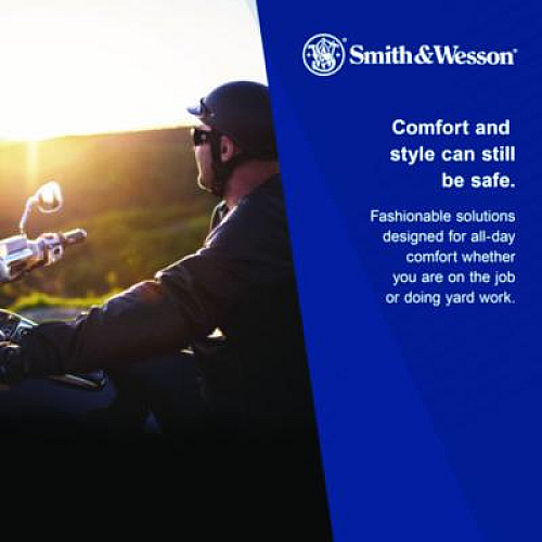 Smith & Wesson 44 Magnum Safety Glasses, Frameless, Clear Single Lens, 12/Box (23452)