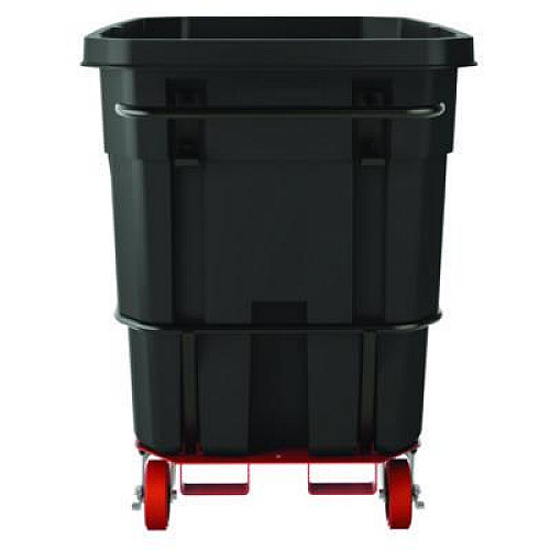 Suncast Commercial 1 cu yd Heavy Duty Tilt Truck, Forkliftable Frame, 2,200 lb Capacity, Black/Red (RMTTHD100)