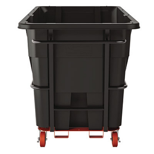 Suncast Commercial 2 cu yd Heavy Duty Tilt Truck, Forkliftable Frame, 2,300 lb Capacity, Black/Red (RMTTHD200)