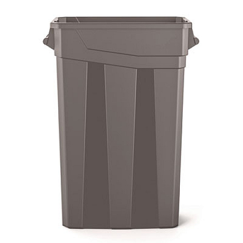 Suncast Commercial 23 Gallon Resin Slim Trash Can, Plastic, Gray (TCNH2030)