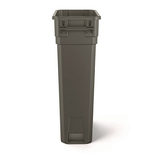 Suncast Commercial 23 Gallon Resin Slim Trash Can, Plastic, Gray (TCNH2030)