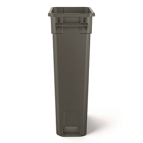 Suncast Commercial 23 Gallon Resin Slim Trash Can, Plastic, Gray (TCNH2030)