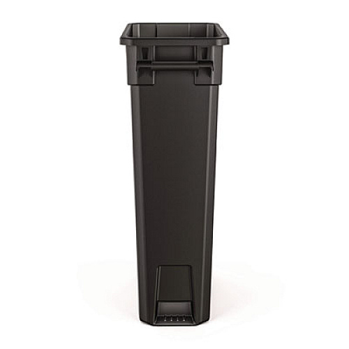 Suncast Commercial 23 Gallon Resin Slim Trash Can, Plastic, Black (TCNH2030BK)