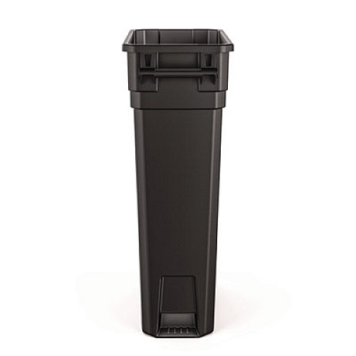 Suncast Commercial 23 Gallon Resin Slim Trash Can, Plastic, Black (TCNH2030BK)