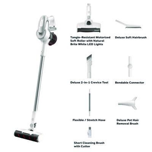 Honeywell Aeromax Elite VC10 Cordless Vacuum, 8.7" Cleaning Path, White (HVC10AMEWT01)