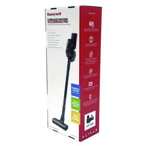 Honeywell Aeromax Pro VC16 Cordless Vacuum, 8.5" Cleaning Path, Dark Silver (HVC16AMPSG01)