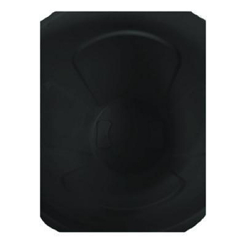 Rubbermaid Commercial Vented Round Brute Container, 32 gal, Plastic, Black, 6/Carton (1867531CT)