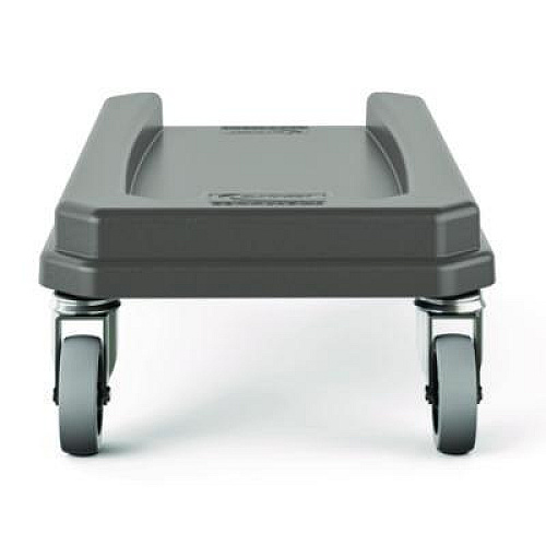 Suncast Commercial 23 Gallon Resin Slim Trash Can Dolly, 11.88" x 20.78" x 6.18", Gray (TCNDOLLY)