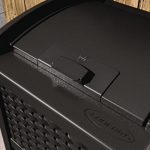 Suncast 30 Gallon Trash Hideaway, Plastic, Black (GHW1732BK)