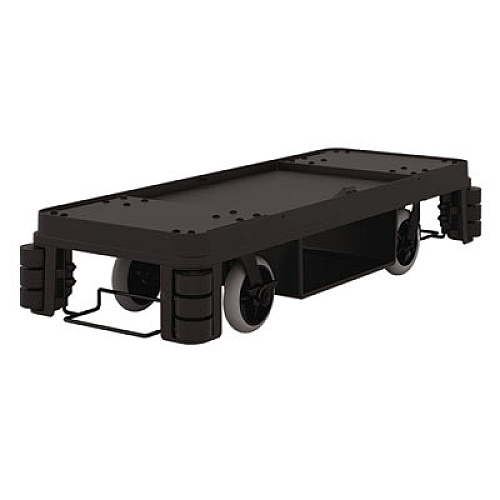 Suncast Commercial Partially Assembled Premium Housekeeping Cart, Plastic, 1 Shelf, 24 x 62.13 x 49.75, Black (HKC2002)