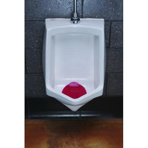 Fresh Products Slant7 with Terminator Urinal Screen, Forest Scent, Red, 5/Box (S7TBX)