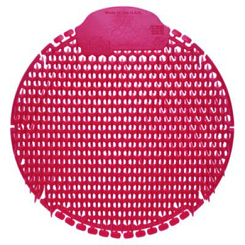 Fresh Products Slant7 with Terminator Urinal Screen, Forest Scent, Red, 5/Box (S7TBX)