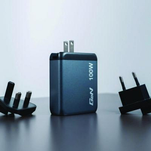 Verbatim 140 W 4-Port GaN Wall Charger, Black/Gray (32203)