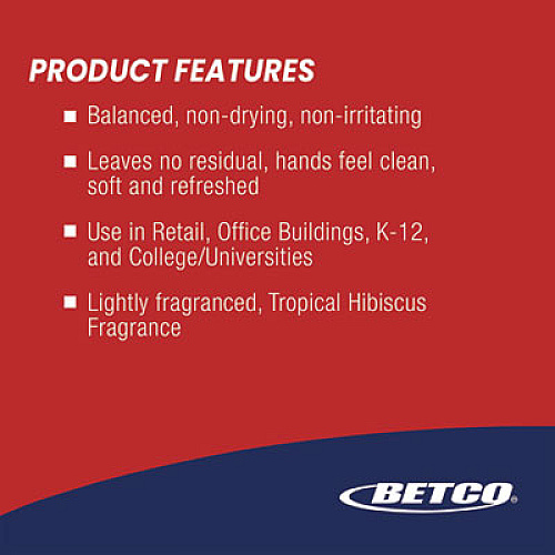 Betco Pearlized White Lotion Skin Cleanser, Tropical Hibiscus Scent, 1 gal, 4/Carton (7190400)