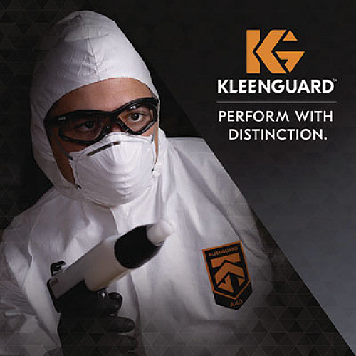 KleenGuard V30 Nemesis Foam Safety Glasses, Black Half Frame, Clear Dual Lens, 12/Carton (65335)