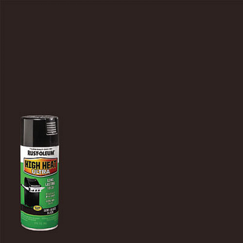 Rust-Oleum High Heat Enamel Spray Paint, Semi-Gloss Black, 12 oz Aerosol Can, 6/Carton (241169)