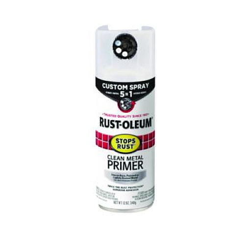 Rust-Oleum Stops Rust 5-in-1 Spray Paint, Clean Metal, 12 oz Aerosol Can, 6/Carton (384758)