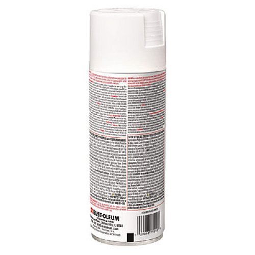 Rust-Oleum High Heat Enamel Spray Paint, Flat White, 12 oz Aerosol Can, 6/Carton (7751830)