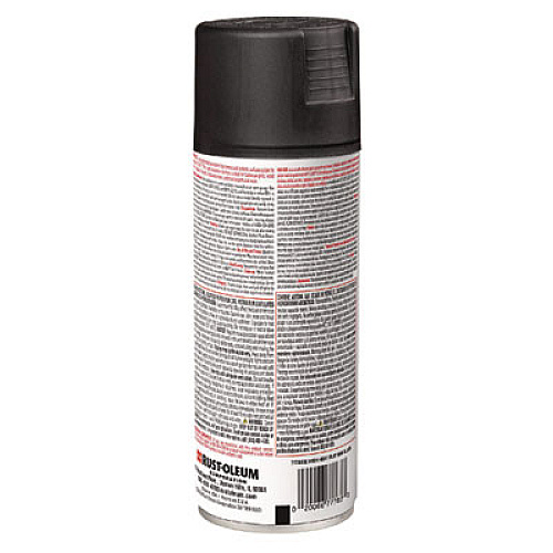 Rust-Oleum High Heat Enamel Spray Paint, Flat Black, 12 oz Aerosol Can, 6/Carton (7778830)