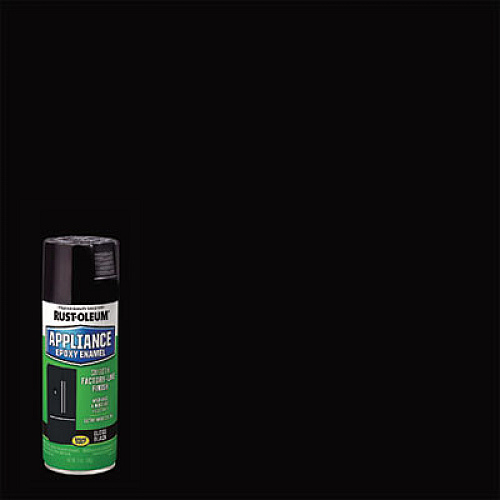 Rust-Oleum Specialty Appliance Epoxy Spray Paint, Gloss Black, 12 oz Aerosol Can, 6/Carton (7886830)
