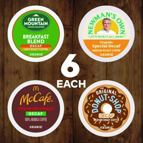 Green Mountain Coffee Decaf Variety Coffee K-Cups, Assorted Flavors, 96/Carton (9977CT)