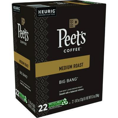 Peet's Coffee & Tea Big Bang K-Cups, 88/Carton (6664CT)