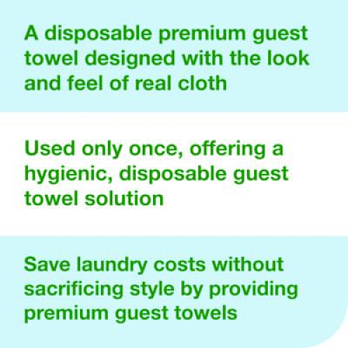 Tork LinStyle Valet Guest Towel, 1-Ply, 11.5 x 17, White, 100/Pack, 5 Packs/Carton (716001)