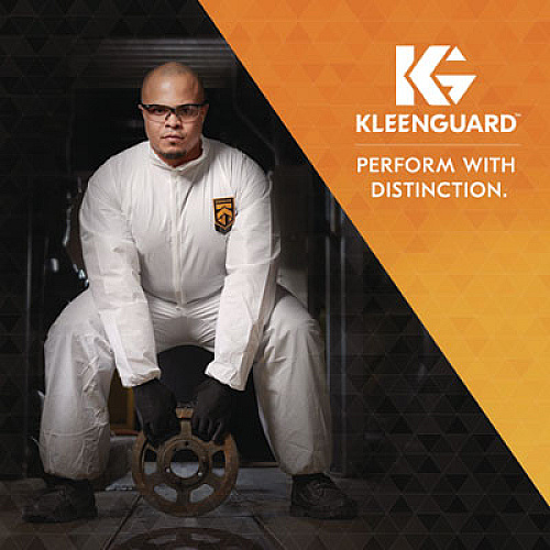 KleenGuard Nemesis Safety Glasses, Black Half Frame, Clear Dual I/O Lens (25685)