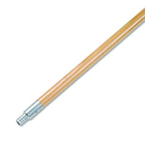 Boardwalk Metal Tip Threaded Hardwood Broom Handle, 0.94" dia x 60", Natural (136)